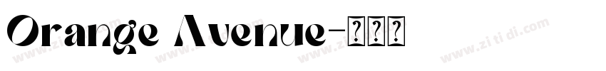 Orange Avenue字体转换